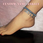 Custom Name Icy  Anklet