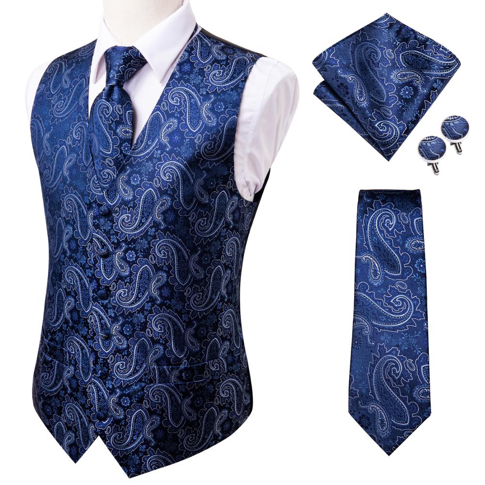 Silk Men's Vests Tie Set