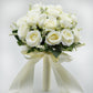 Purple White Wedding Bouquet