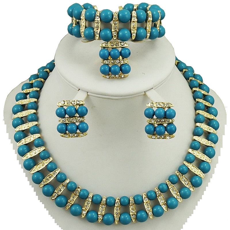 Colour Pearl Jewelry Set