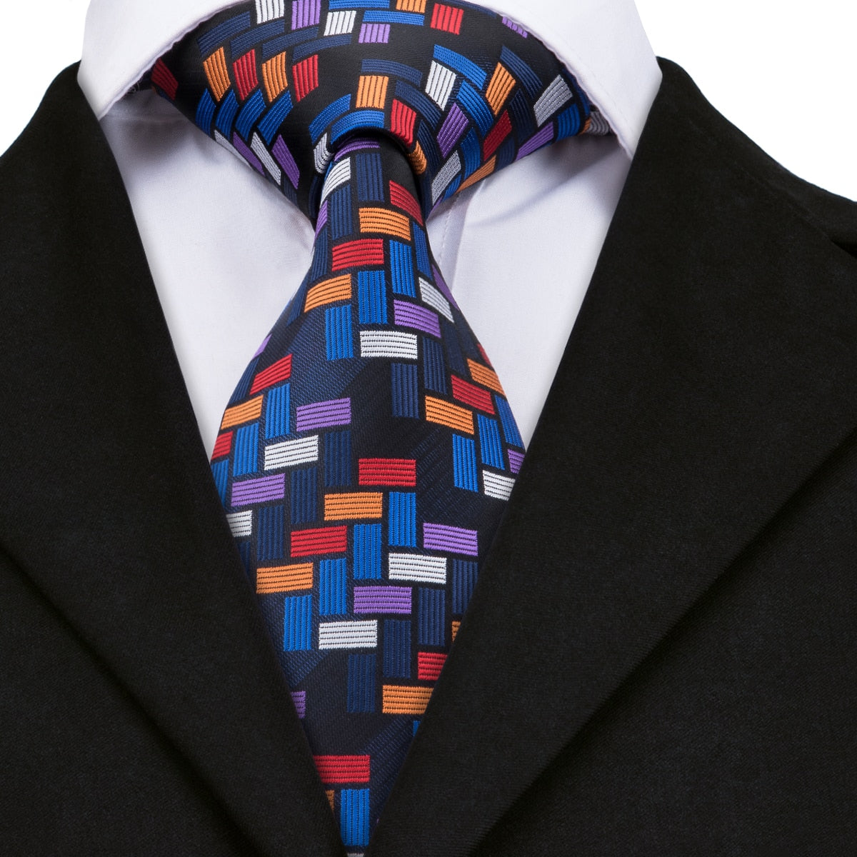 Geometric Silk Tie Set