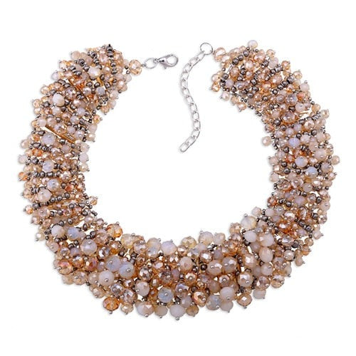 Full Crystals Statement Necklace