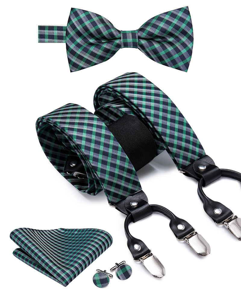Men's Suspenders Bow Tie