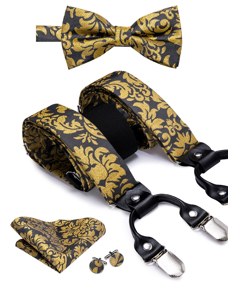 Men's Suspenders Bow Tie