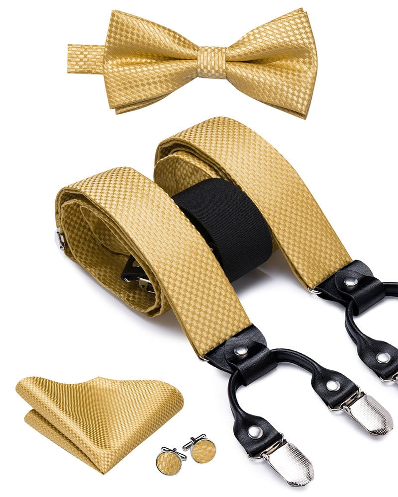 Men's Suspenders Bow Tie