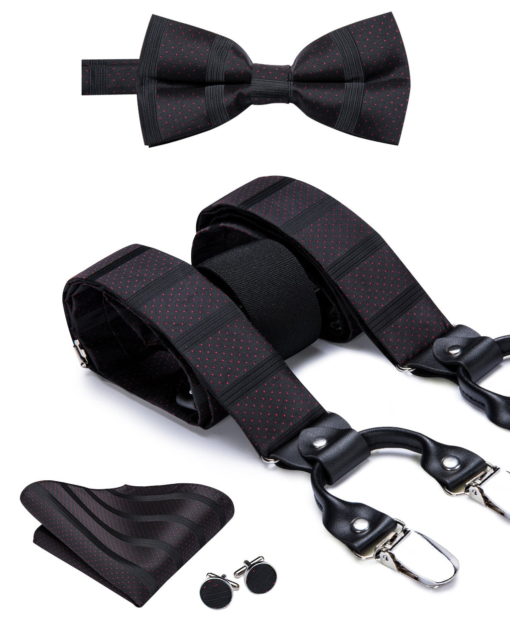 Men's Suspenders Bow Tie
