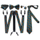 Leather 6 Clips Suspenders