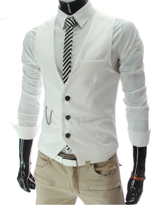 Mens Slim Fit Suit Vest