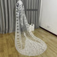 Long Wedding Veils Sequins Wraps