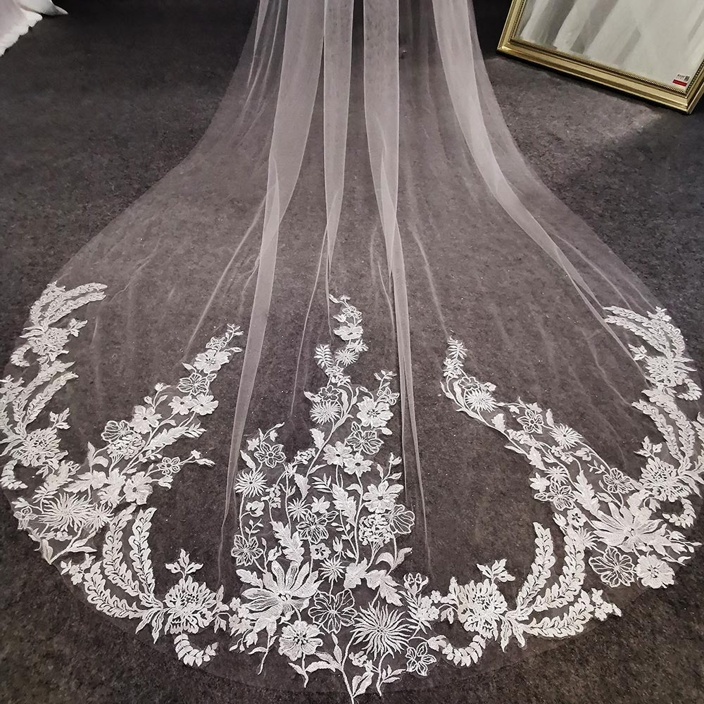 Bridal Flower Lace Veil