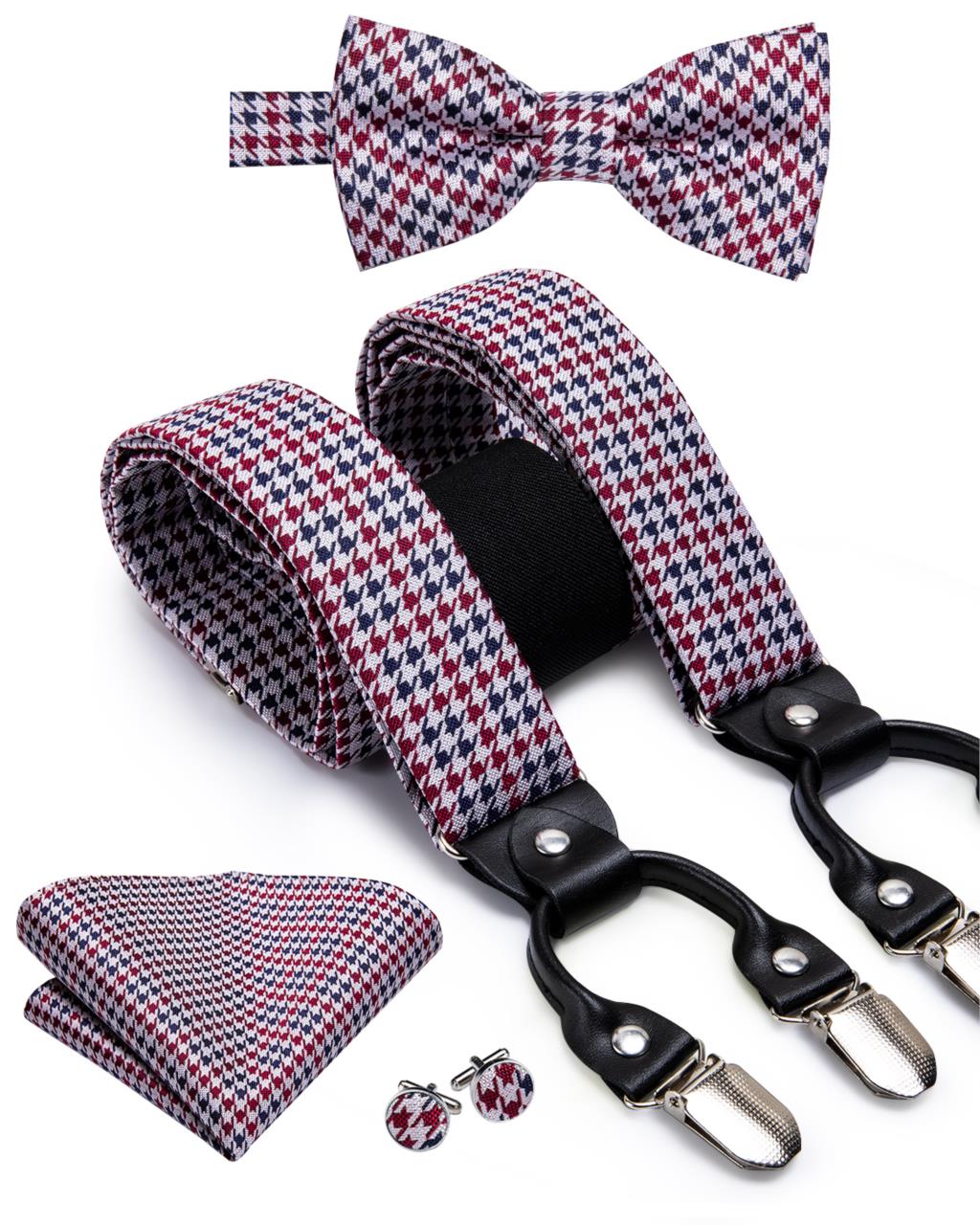 Men's Suspenders Bow Tie