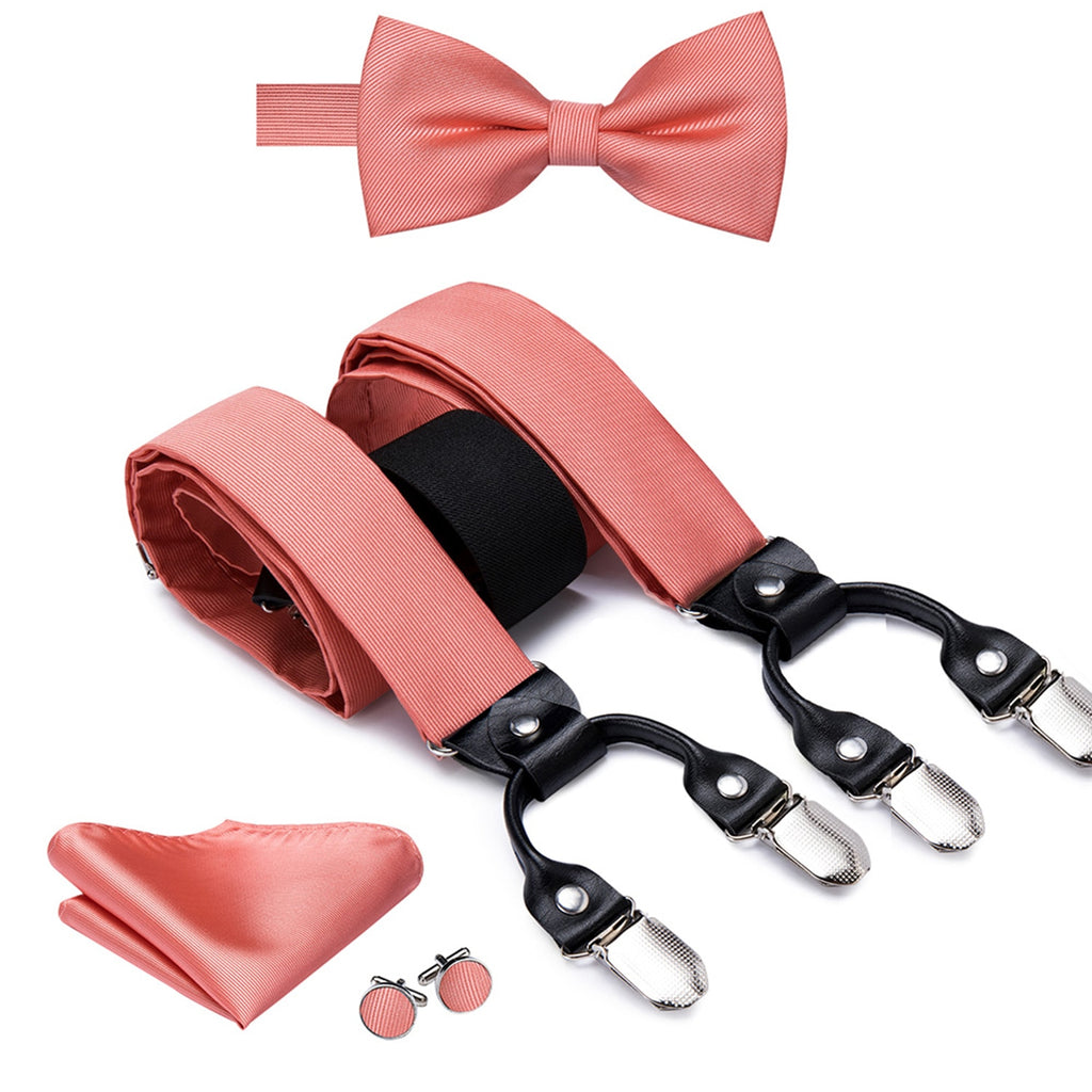 Men's Suspenders Bow Tie
