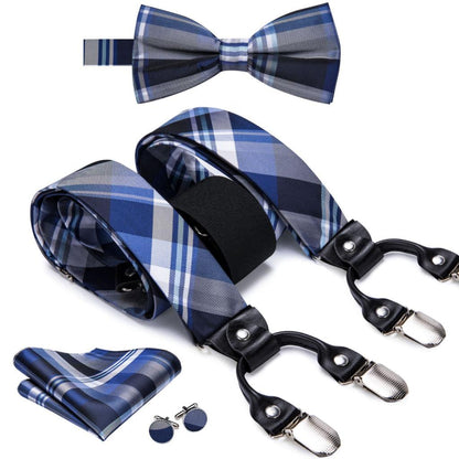 Silk Mens Suspenders Set