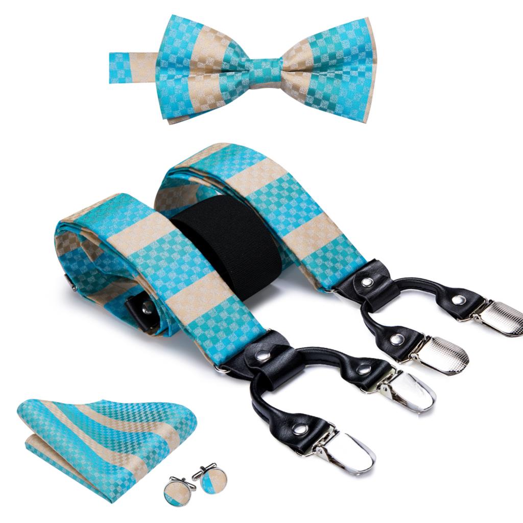 Vintage Silk Suspender Set