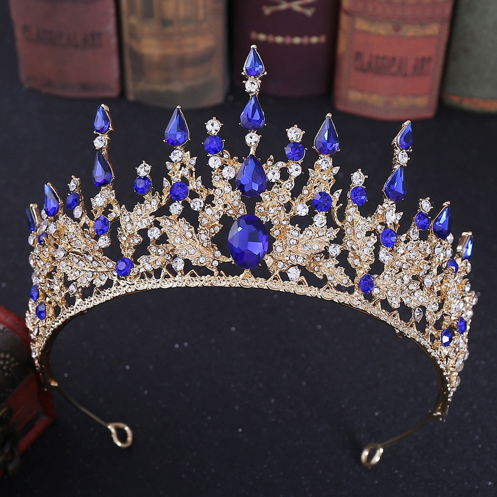 Retro Bronze Crystal Tiara