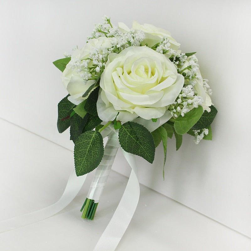 Baby's Breath Rose Bouquet