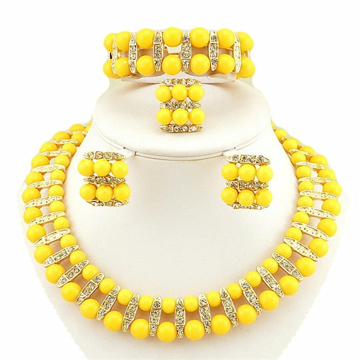 Colour Pearl Jewelry Set