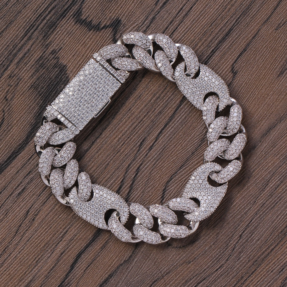 Men's Bling Zircon Bracelet