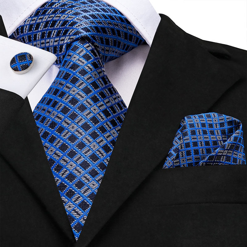 Geometric Silk Tie Set