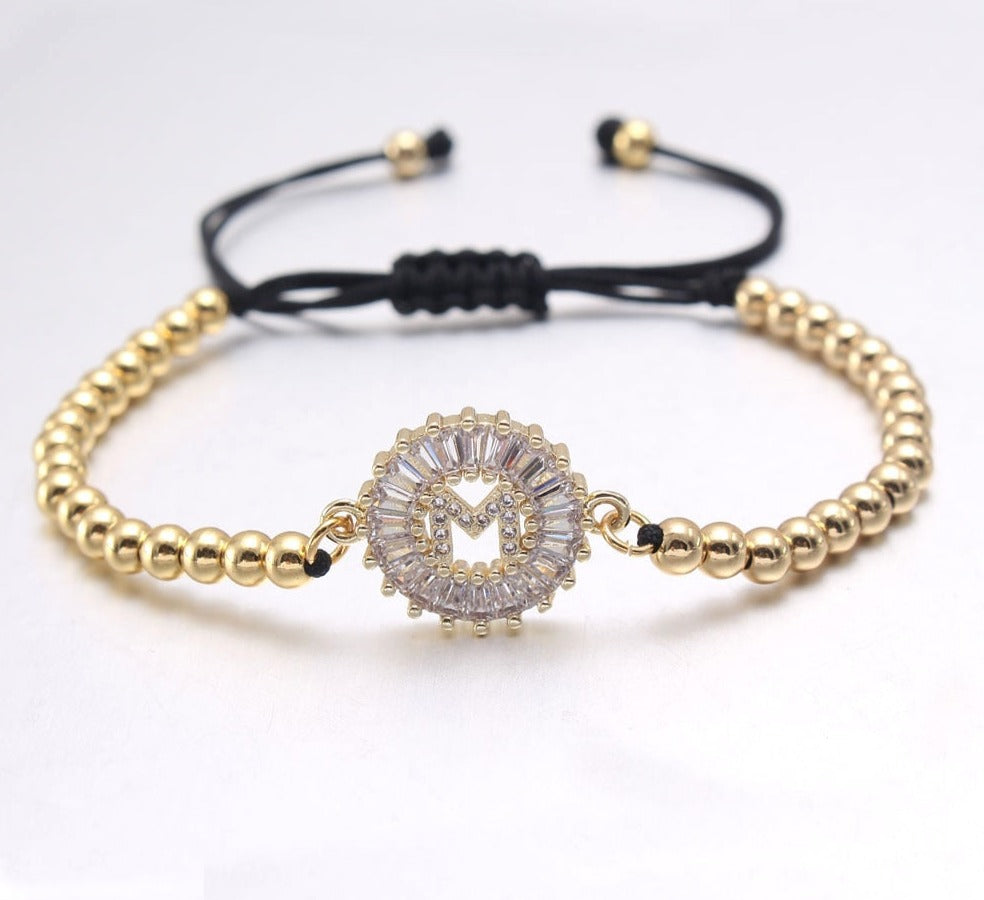 Letter Zircon Bracelet