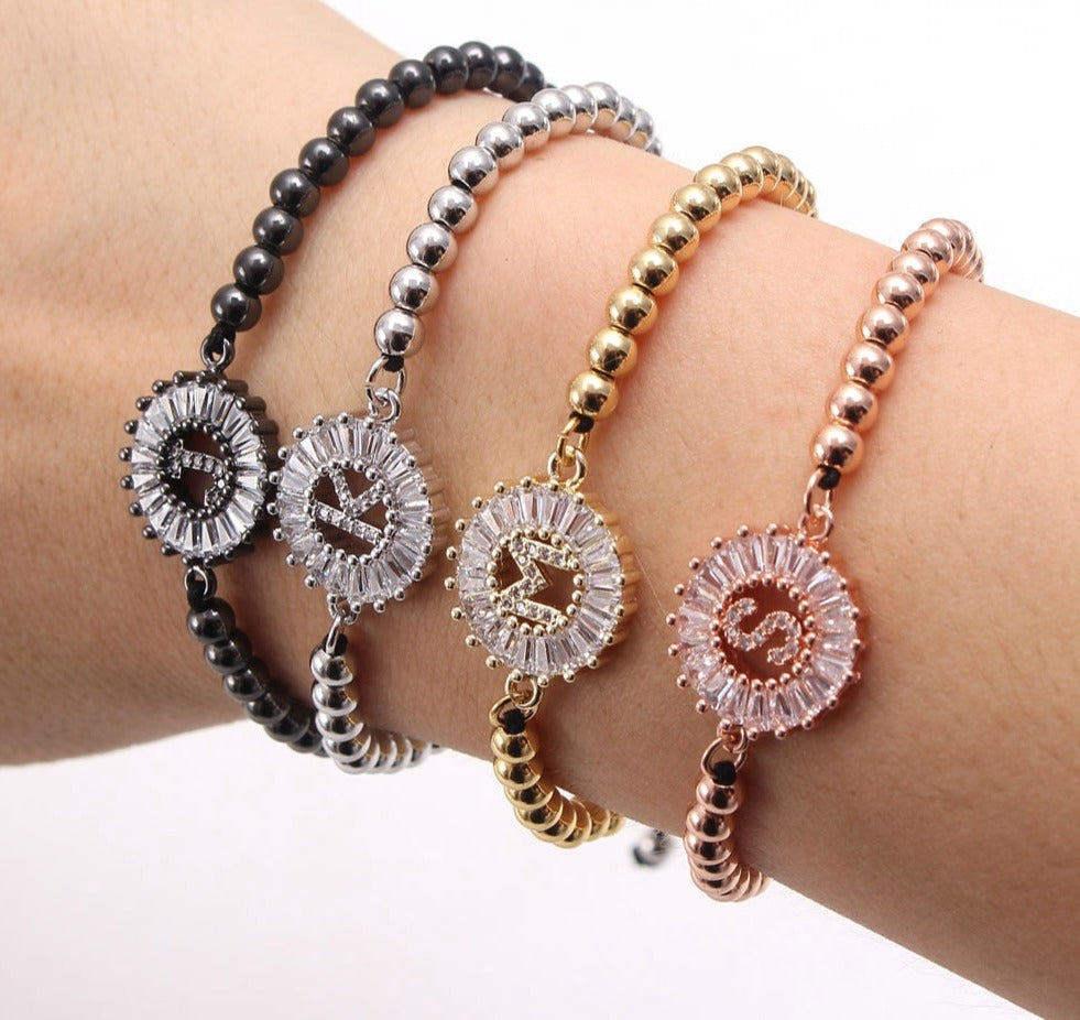 Letter Zircon Bracelet
