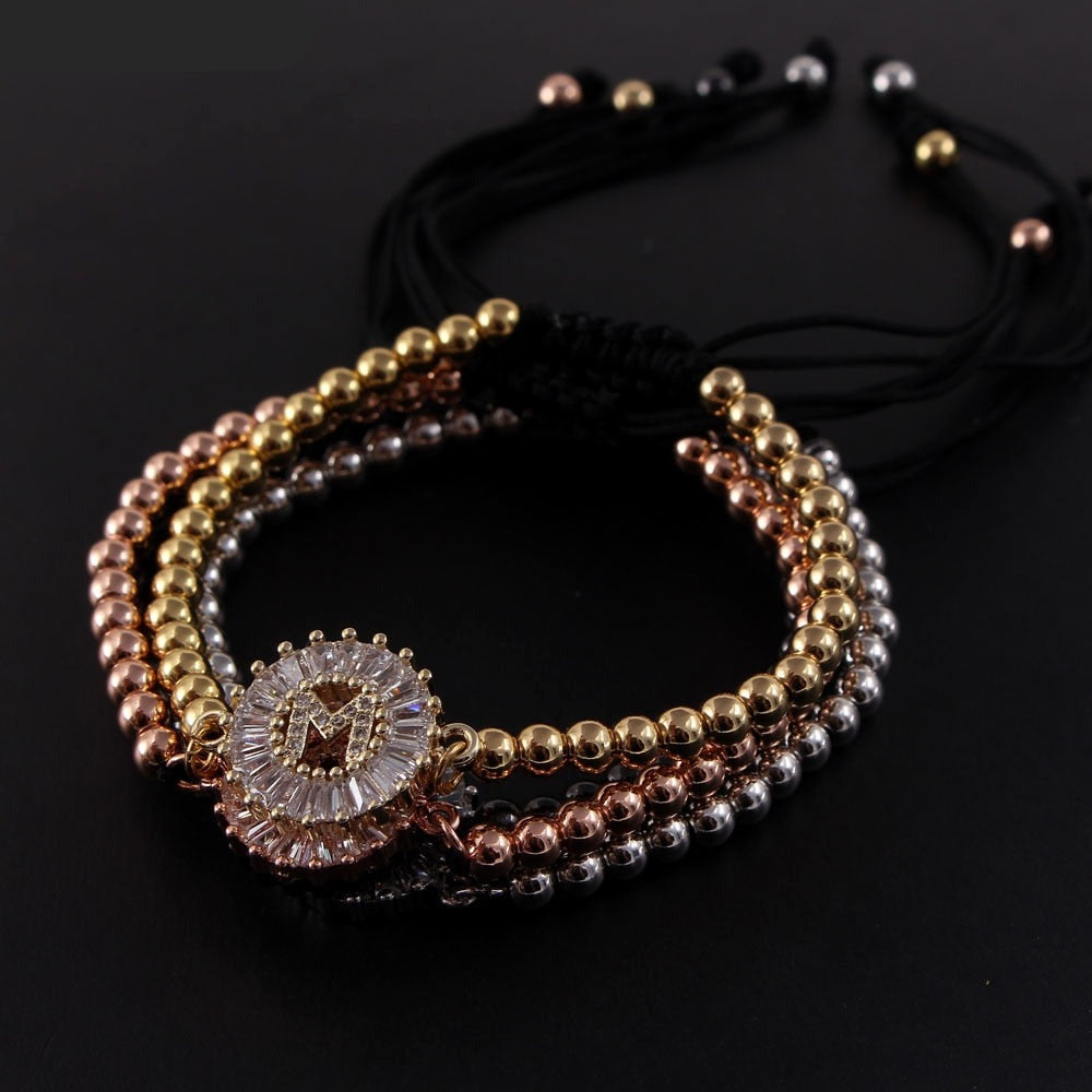 Letter Zircon Bracelet
