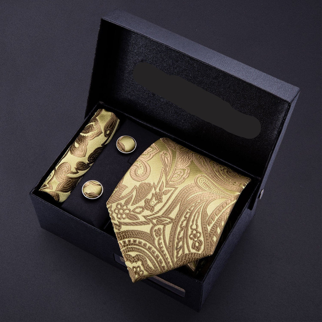 Men Tie Paisley Silk