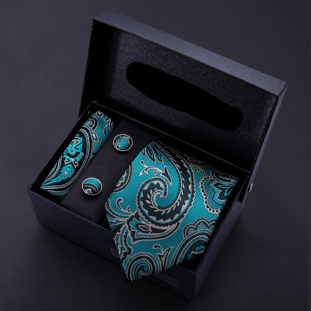 Men Tie Paisley Silk