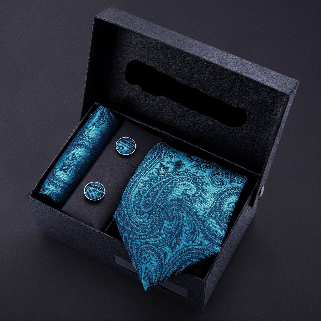 Men Tie Paisley Silk