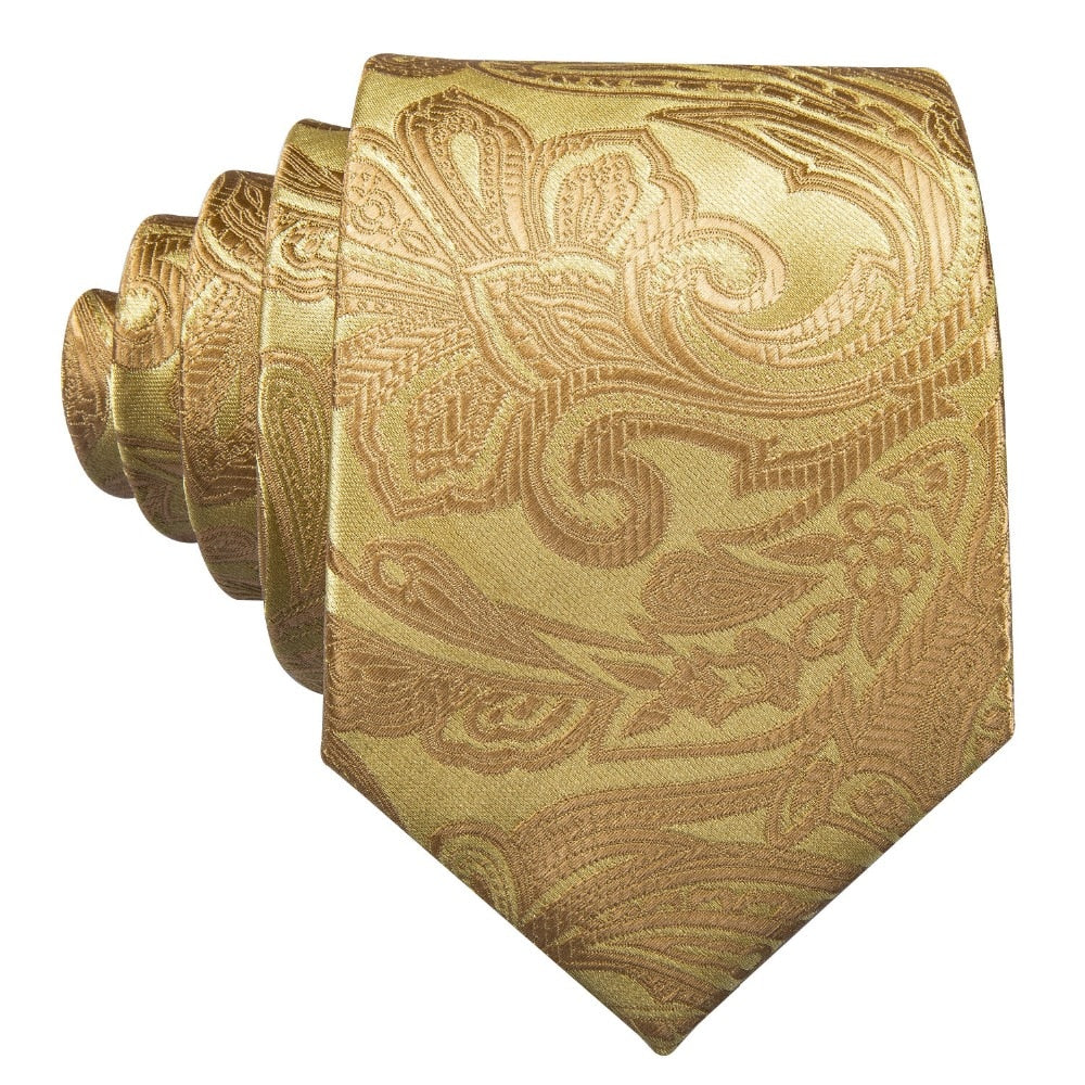 Men Tie Paisley Silk