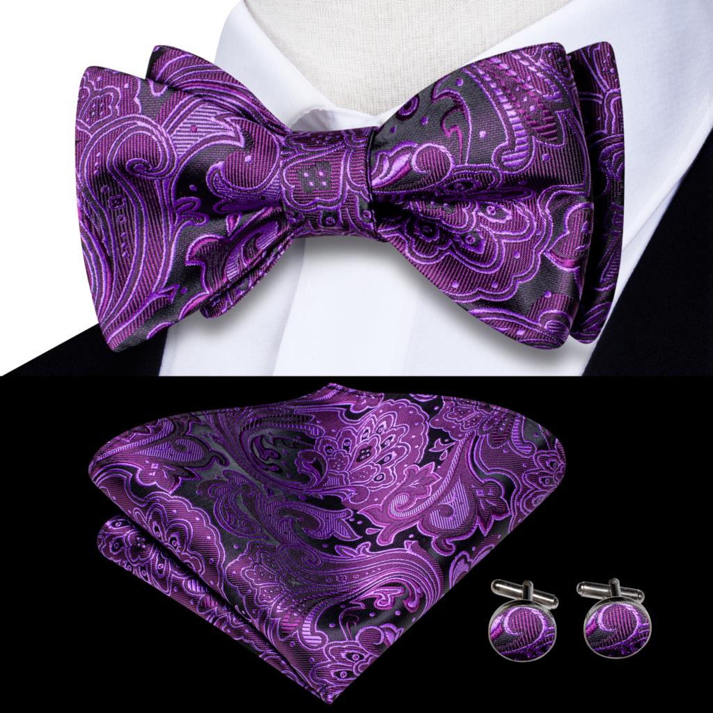 Jacquard Silk Self Bow Tie