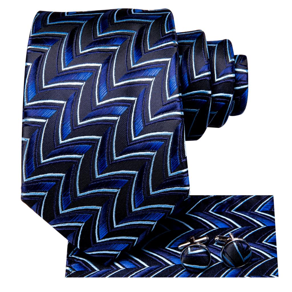 Navy Blue Novelty Tie Set