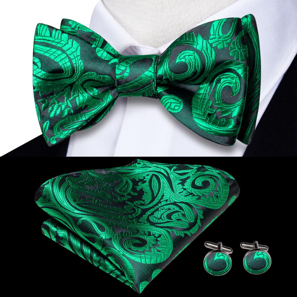 Jacquard Silk Self Bow Tie