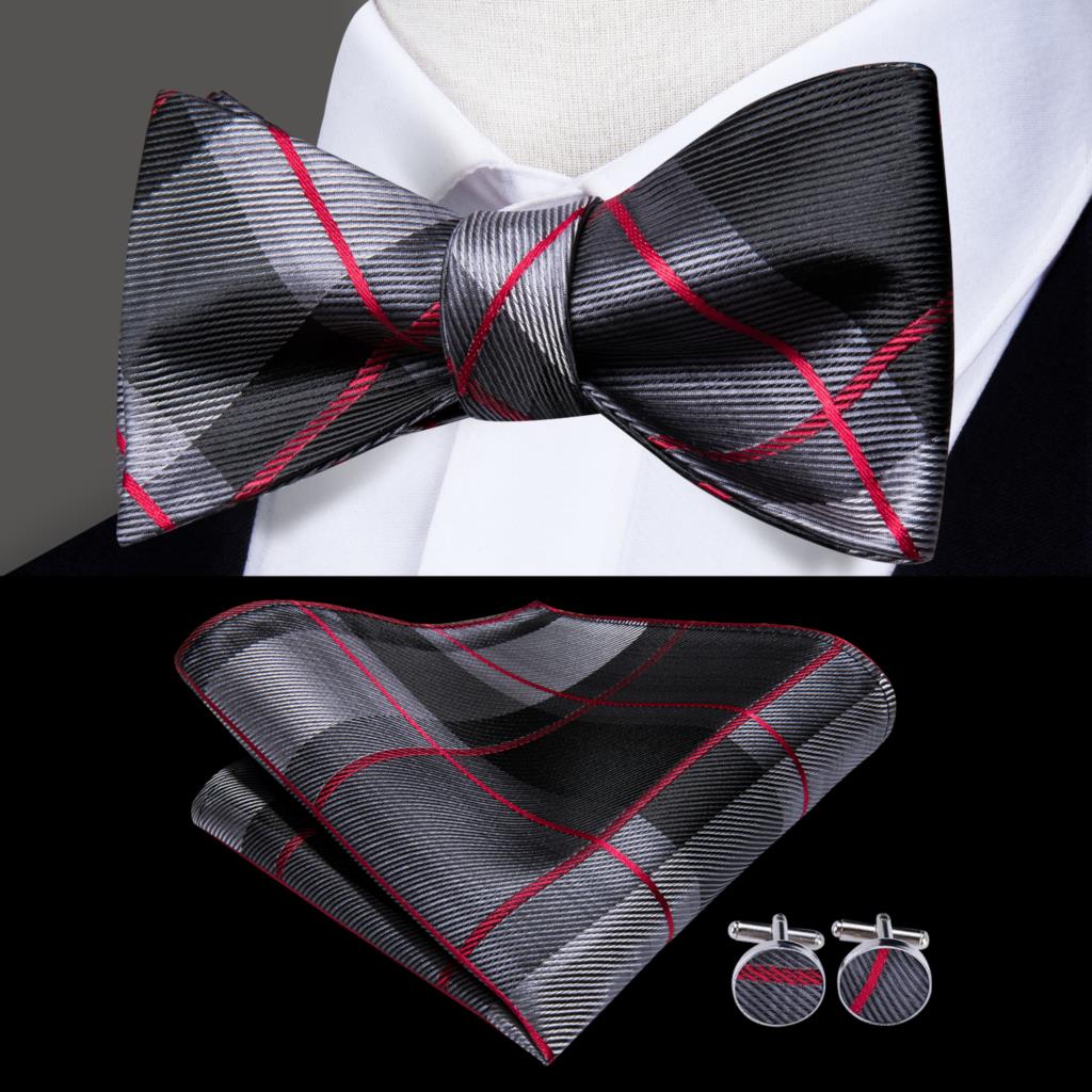 Jacquard Silk Self Bow Tie