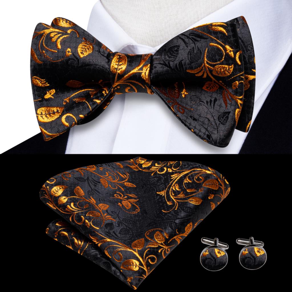 Jacquard Silk Self Bow Tie