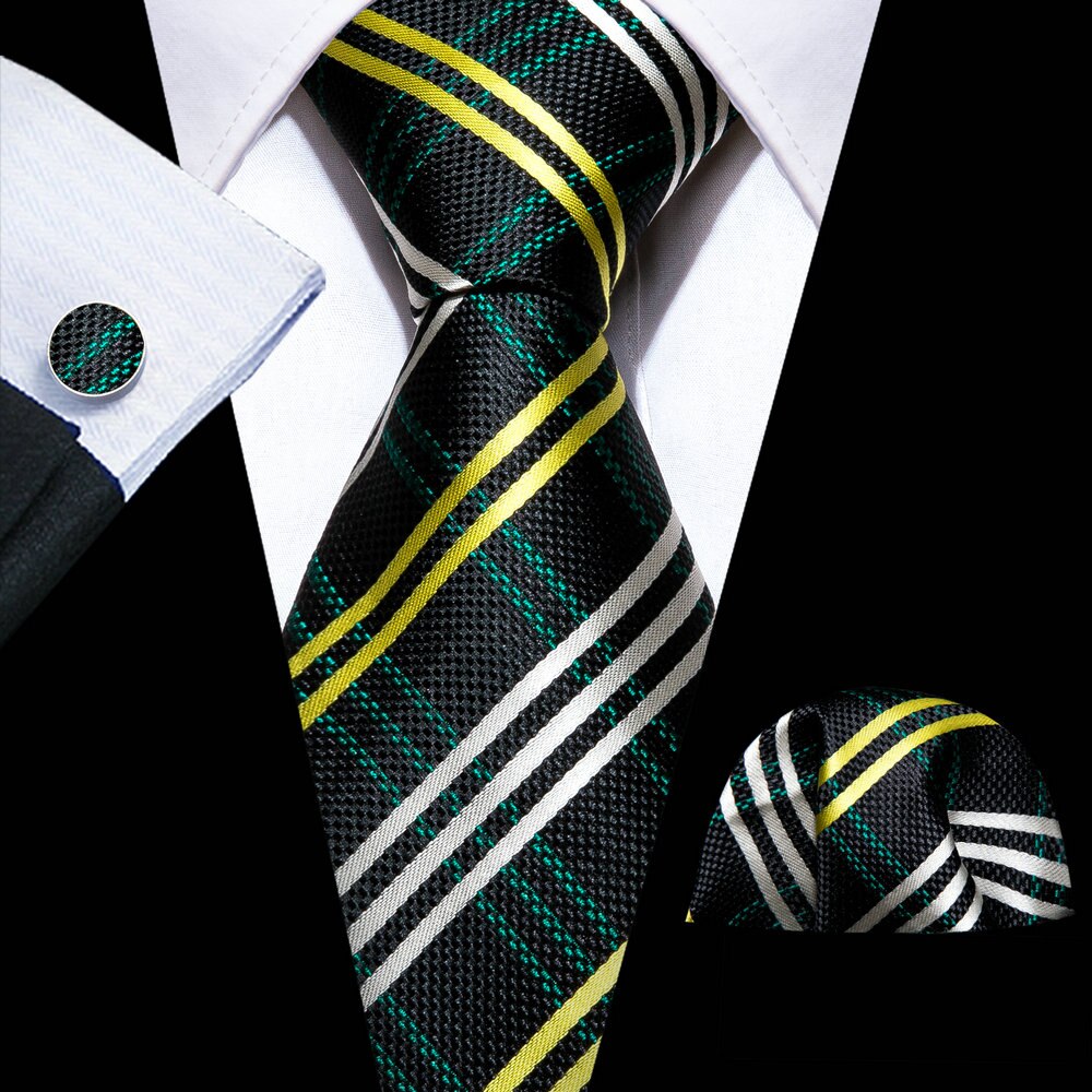 Fashion Gold Striped Tie Set