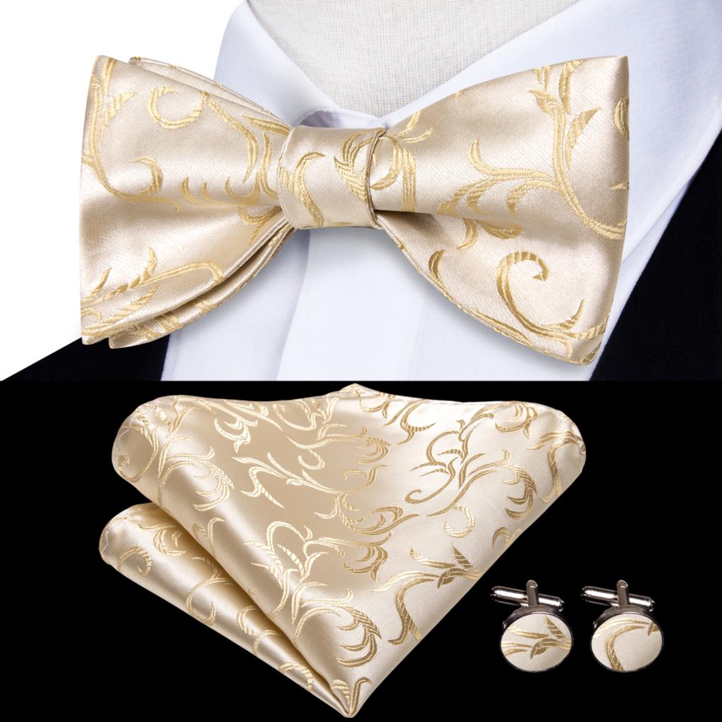 Jacquard Silk Self Bow Tie