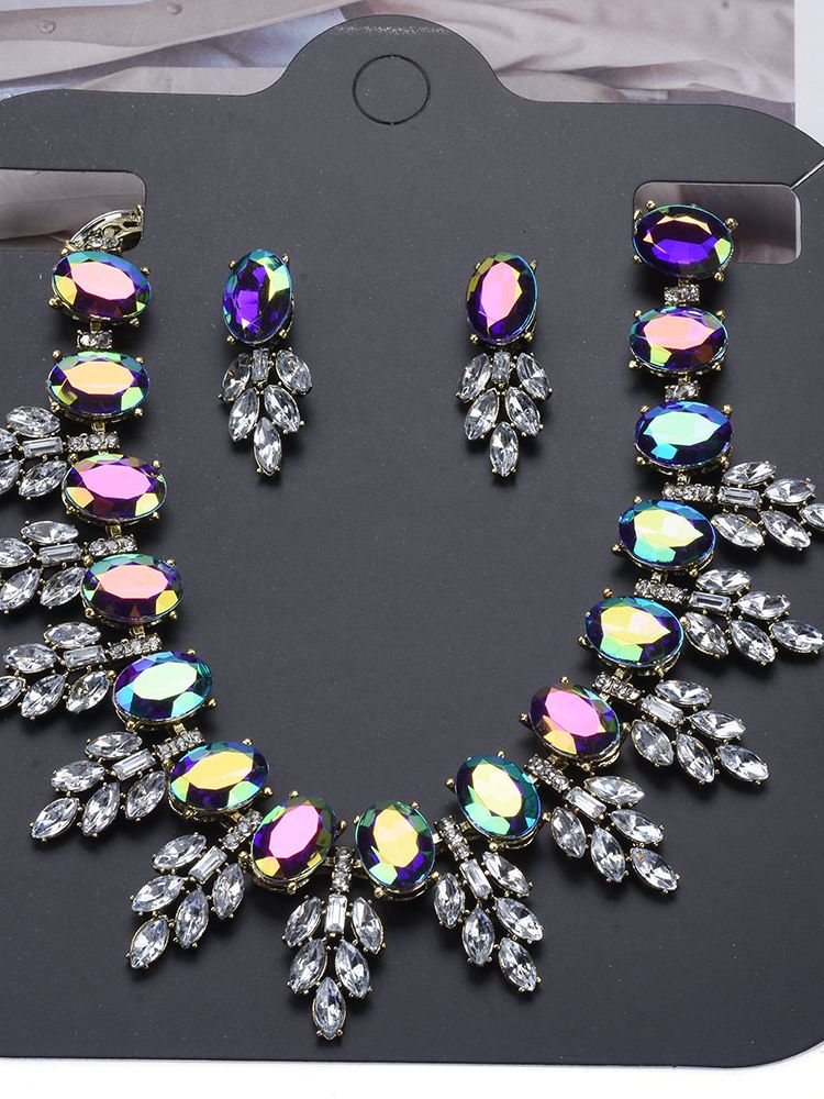 AB Crystal Statement Necklaces