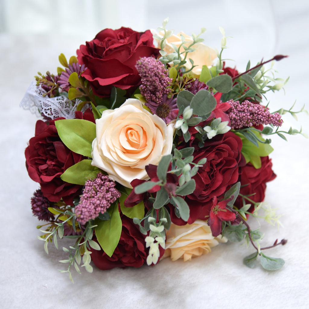 Rustic Vintage Cascading Bridal Bouquet