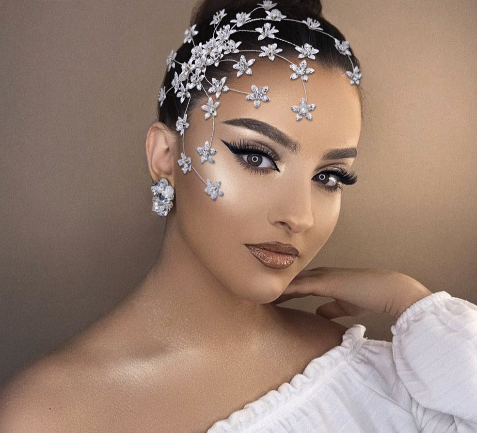 Flower Bridal Headpiece with Comb