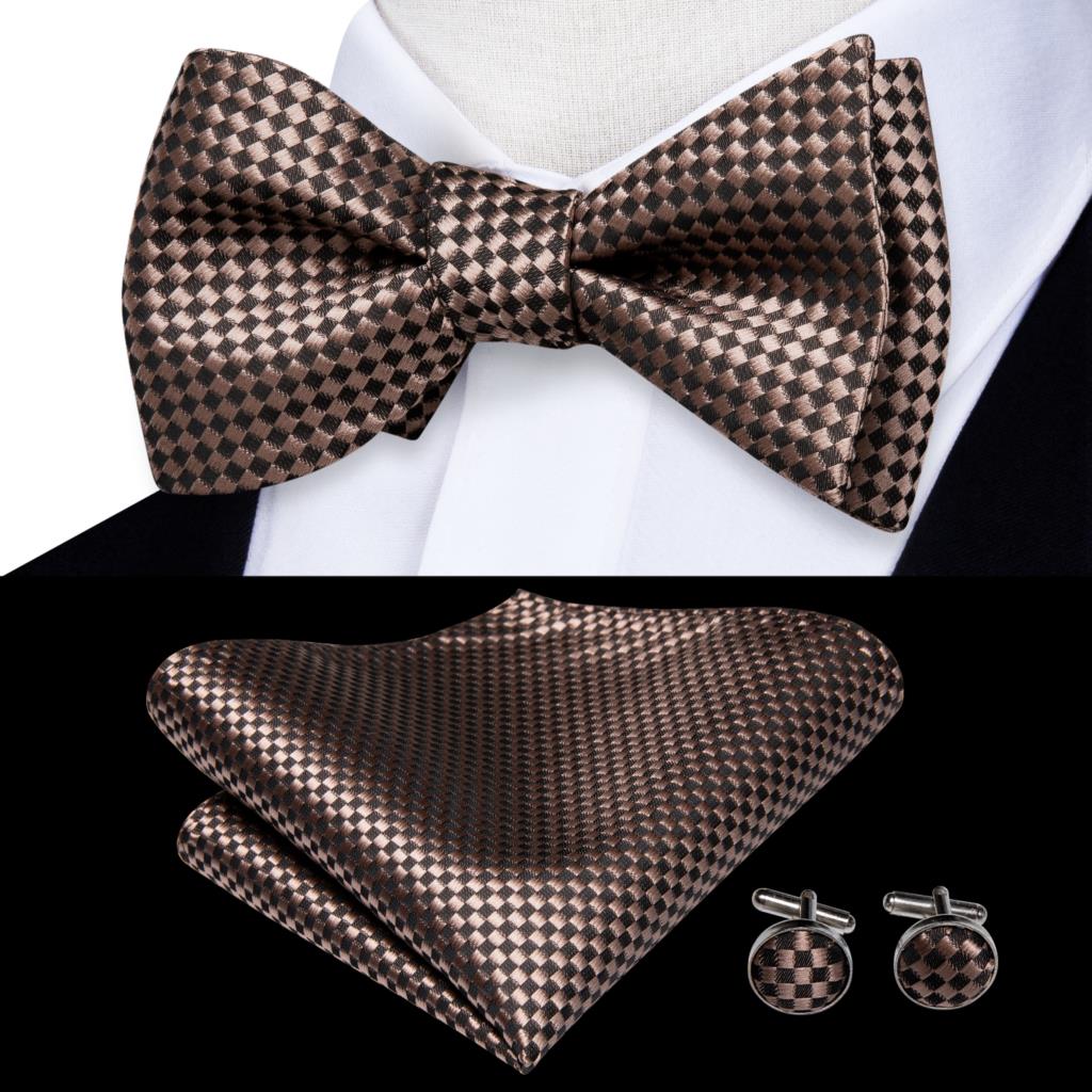 Jacquard Silk Self Bow Tie