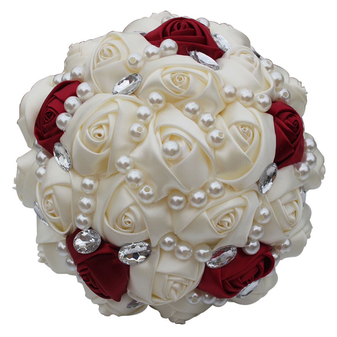 Pearl-Crystal Bridal Rhinestone Bouquet