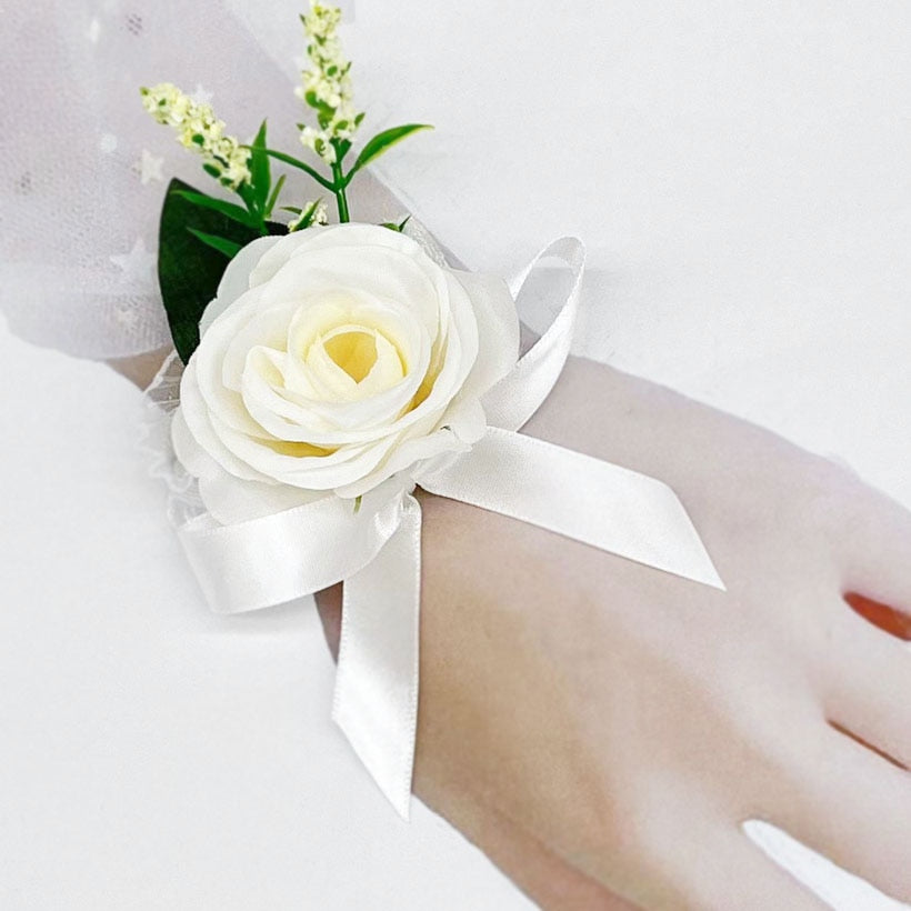 Artificial Natural Rose Wedding Bouquet