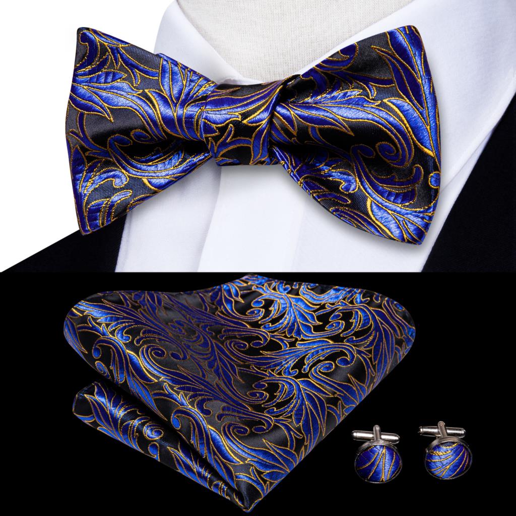 Jacquard Silk Self Bow Tie