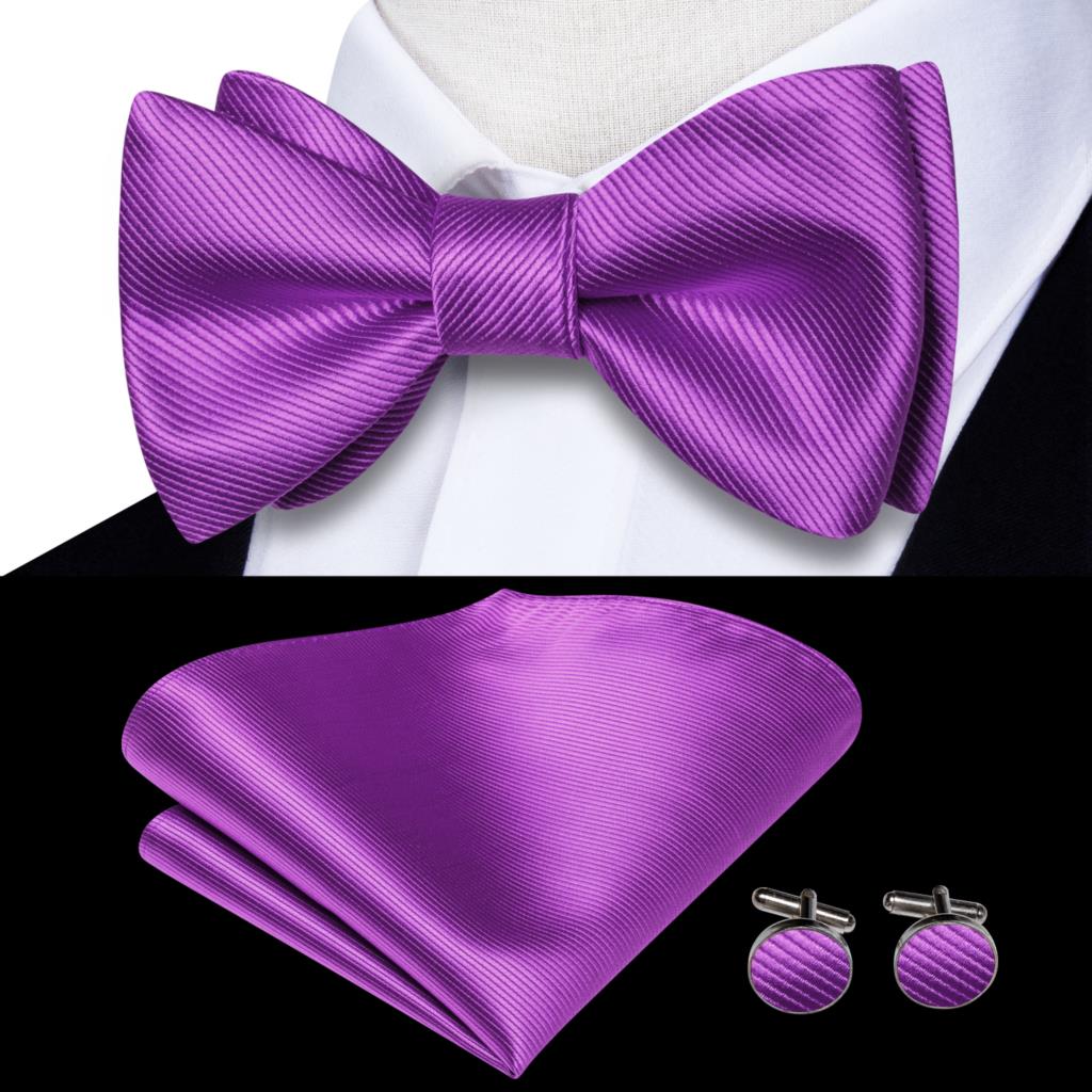 Jacquard Silk Self Bow Tie