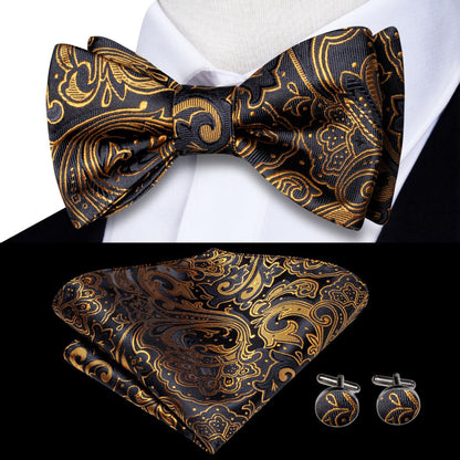 Jacquard Silk Self Bow Tie