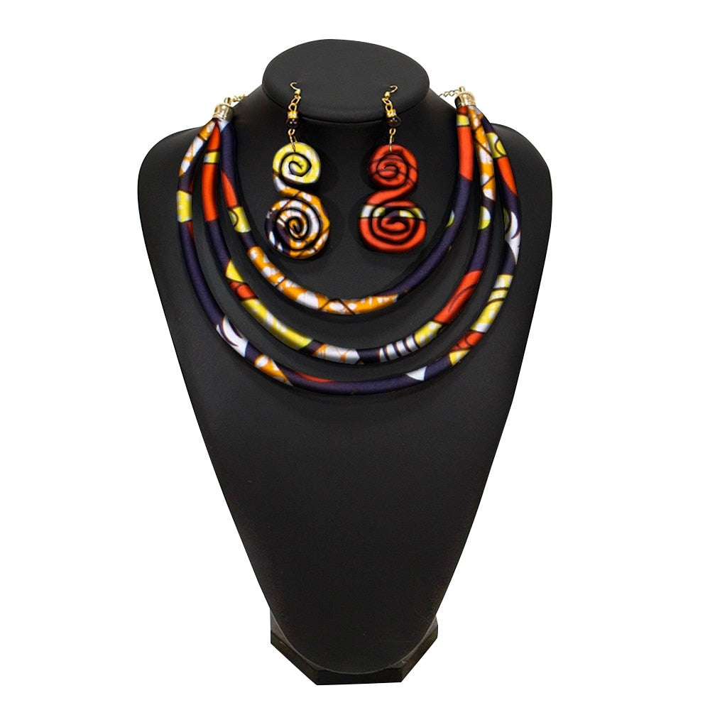African Rope Necklace Set