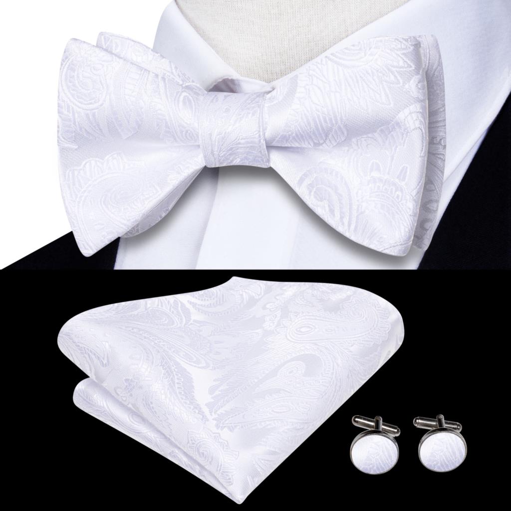 Jacquard Silk Self Bow Tie