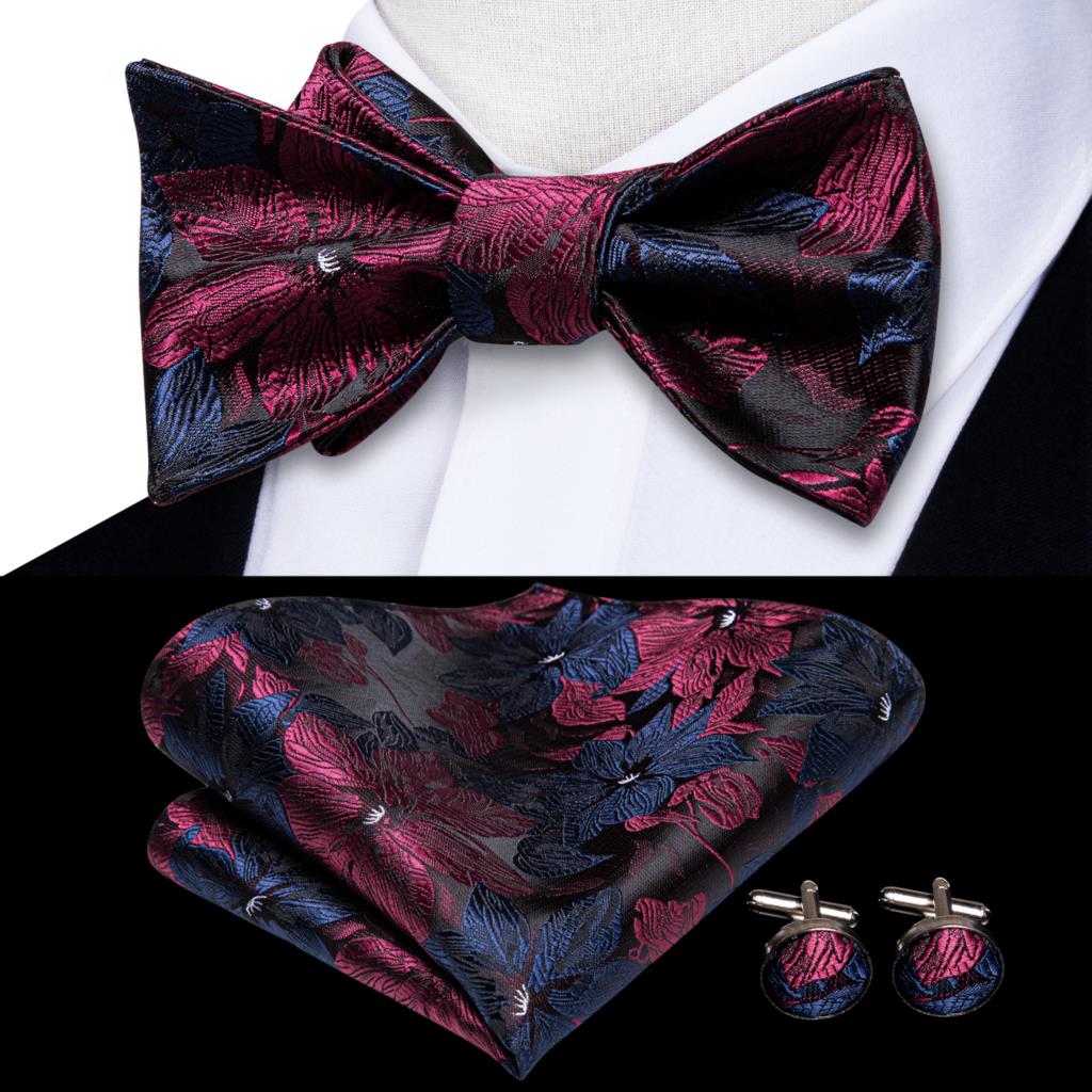 Jacquard Silk Self Bow Tie