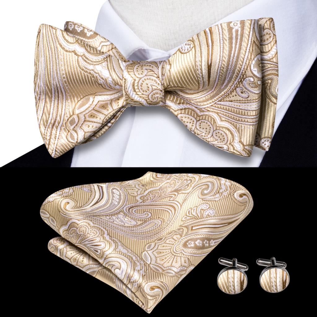 Jacquard Silk Self Bow Tie